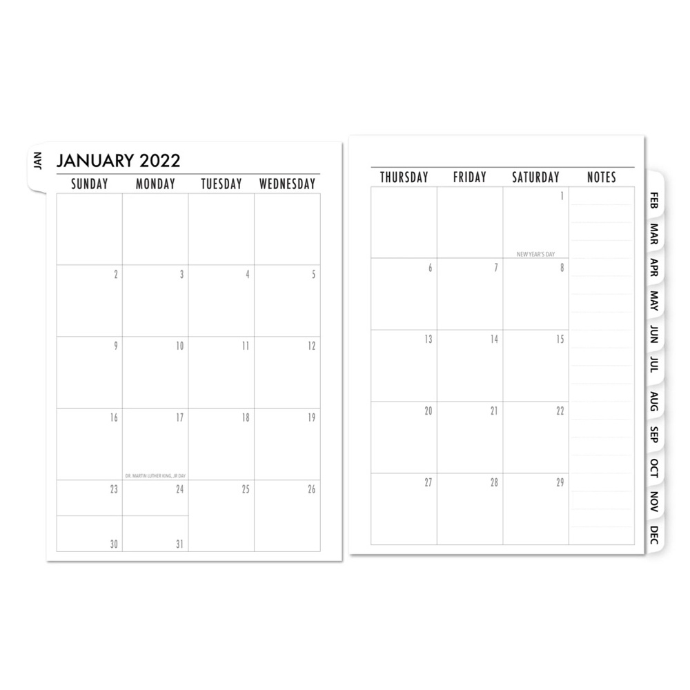 2026 FITS Louis Vuitton Agenda PM  / MM  Calendar Refill Fits  6 Ring LV Agenda
